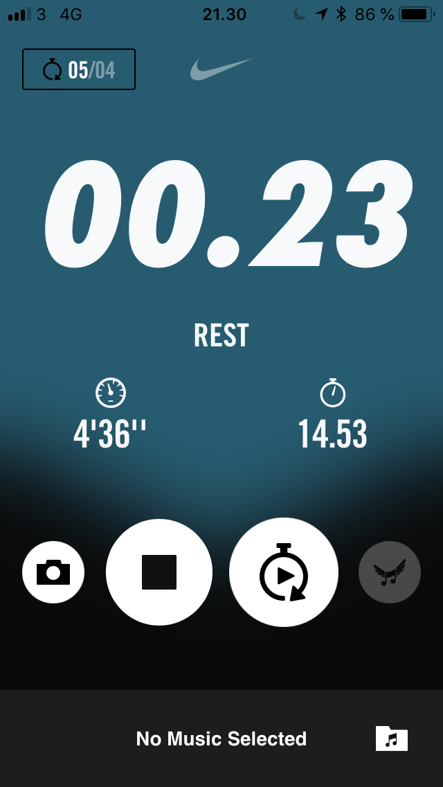 Screendump fra Nike Running