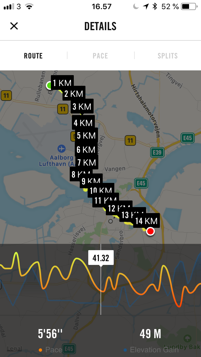 Screendump fra Nike Running