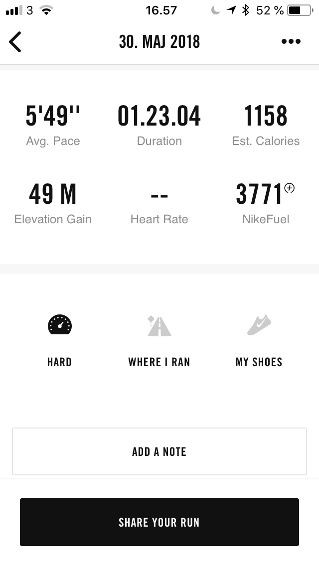Screendump fra Nike Running